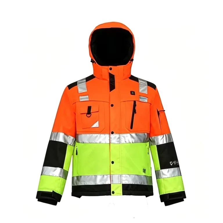 Hi-Vis-Safety-Jacket-Polyester-Water-Resistant-Reflective-Workwear-with-Hood-for-Construction-and-Road-Workers-Winter-Work-Jacket
