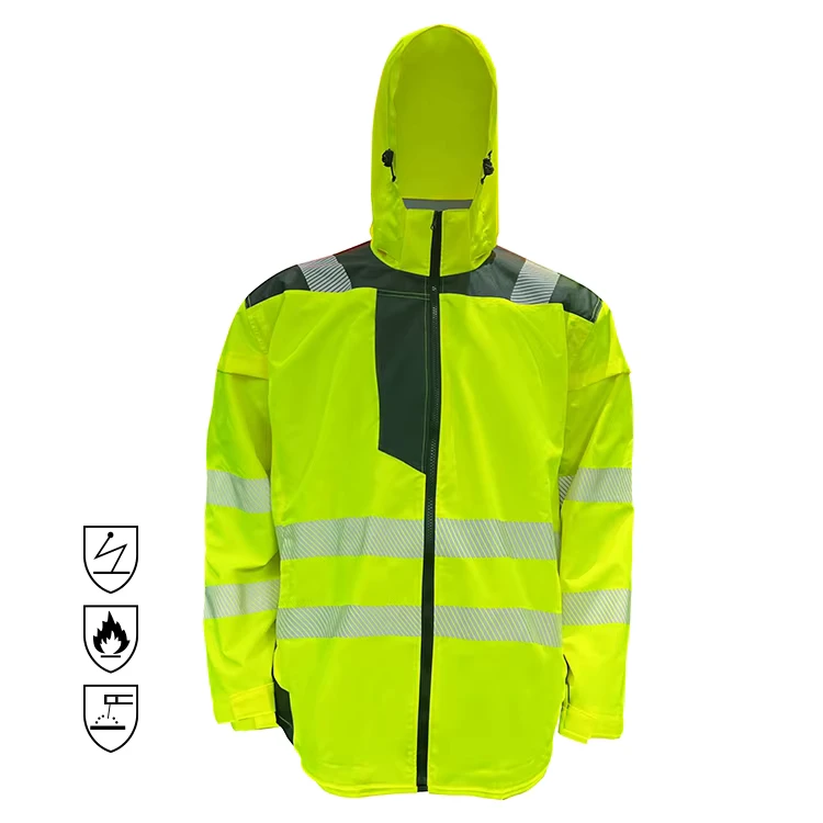 Hi-Vis-Safety-Jacket-Waterproof-Rain-Coat-Polyester-Reflective-Industrial-Traffic-Custom-Logo-Protective-Coverall-Level-C