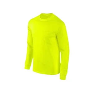 Hi Vis Safety Long Sleeve Shirt High Quality Breathable Clothing Customized