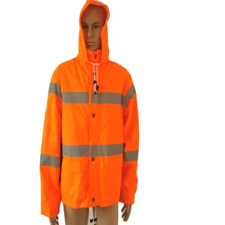 Hi-Vis-Safety-Padded-Jacket-With-Reflective-Tape-Fashionable-Rain-Jackets-Thicker-Rain-Jacket