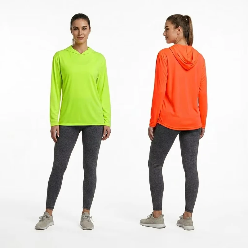 Hi Vis Safety Polyester Construction Workwear Shirt Hoodie Custom Yellow Dri Fit Shirt Hoodie Long Sleeve High Viz for Men