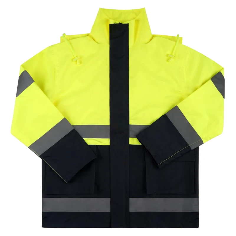 Hi Vis Safety Workwear Jacket Reflective Light Jacket Reflective Raincoat Z07