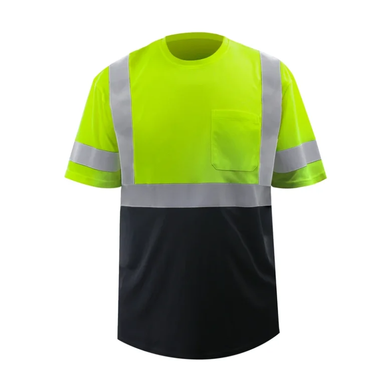 Hi-Vis-Safety-Workwear-Polo-T-Shirt-Short-Sleeve-Polo-Top-100-Polyester-Reflective-Outdoor-Polo-Shirts