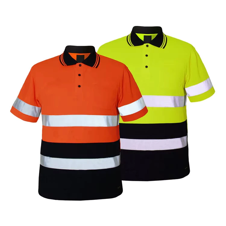 Hi Vis T shirt Polo Shirt High Visible Outdoor Work Reflective Safety Hi Vis Work T shirt
