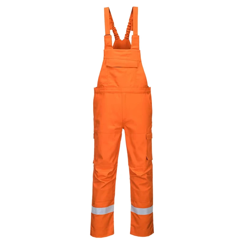 Hi Vis Trouser Traffic Wear Safety Reflective Bib & Brace
