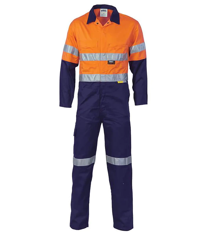 Hi-Vis-Two-Tone-Coveralls-With-Reflective-Tape