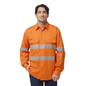 Hi Vis Vented Taped Long Sleeve Shirt