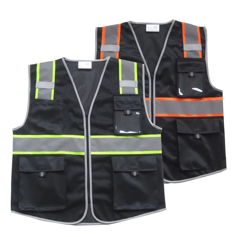 Hi Vis Vest Security Jacket Safety Reflective Vest Safety with with logo Hi Vis Safety Apparel