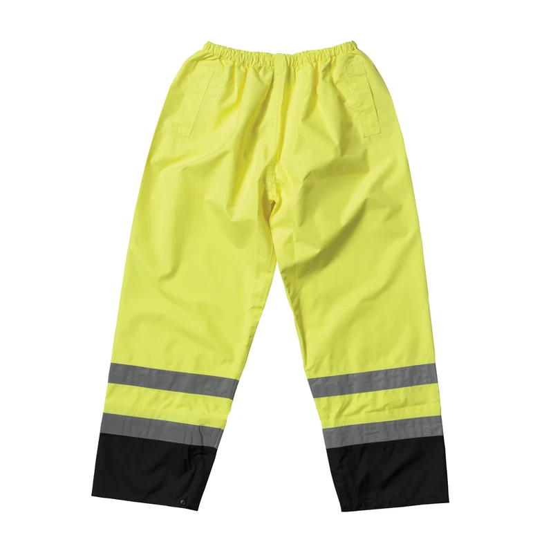 Hi Vis Visibility Polyester Waterproof Running Work Pants Reflective Safety Clothing with Customizable Logo