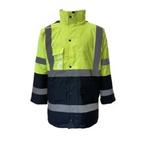 Hi Vis Viz Reflective Winter Safety Jackets High Visibility Workwear Waterproof Work Coat Top