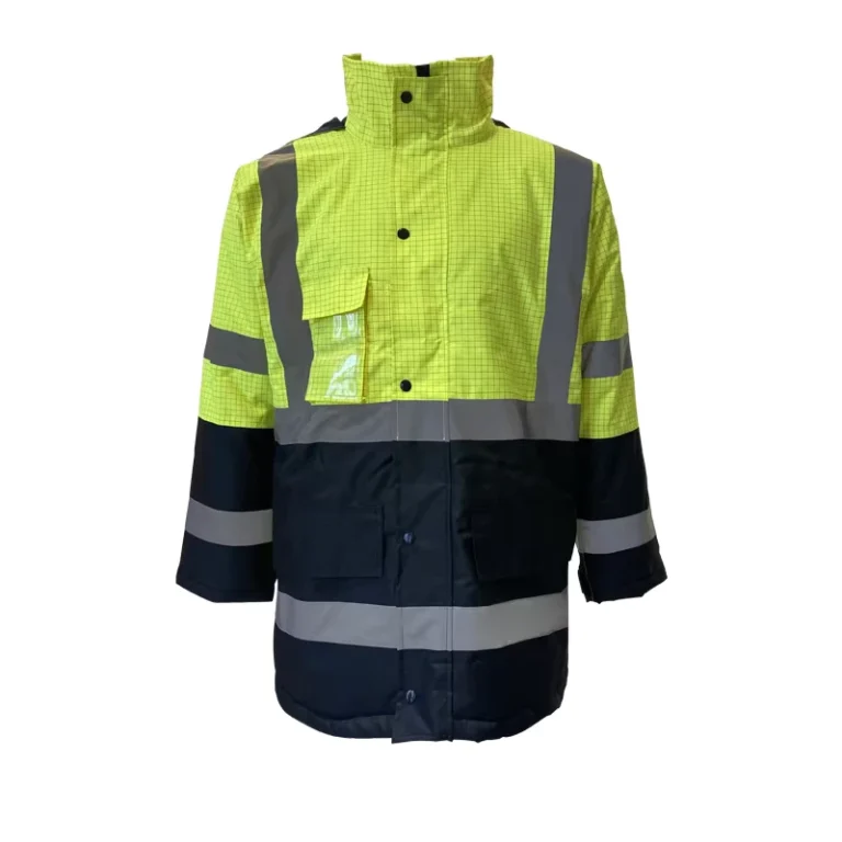 Hi-Vis-Viz-Reflective-Winter-Safety-Jackets-High-Visibility-Workwear-Waterproof-Work-Coat-Top