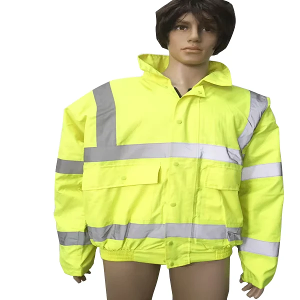 Hi Vis Warm Roadway Safety Reflective Jacket
