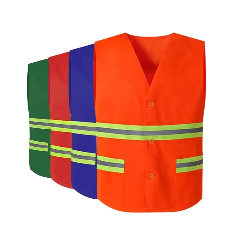 Hi-Vis Warning Vest PA0812 Class 2 Reflective Safety Waistcoat CE EN 20471