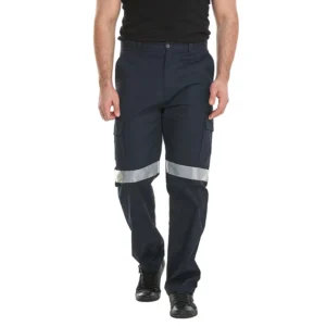 Hi Vis Water and Oil Proof Finish Workwear High Visibility Cargo Pockets FR Work Pants for Men
