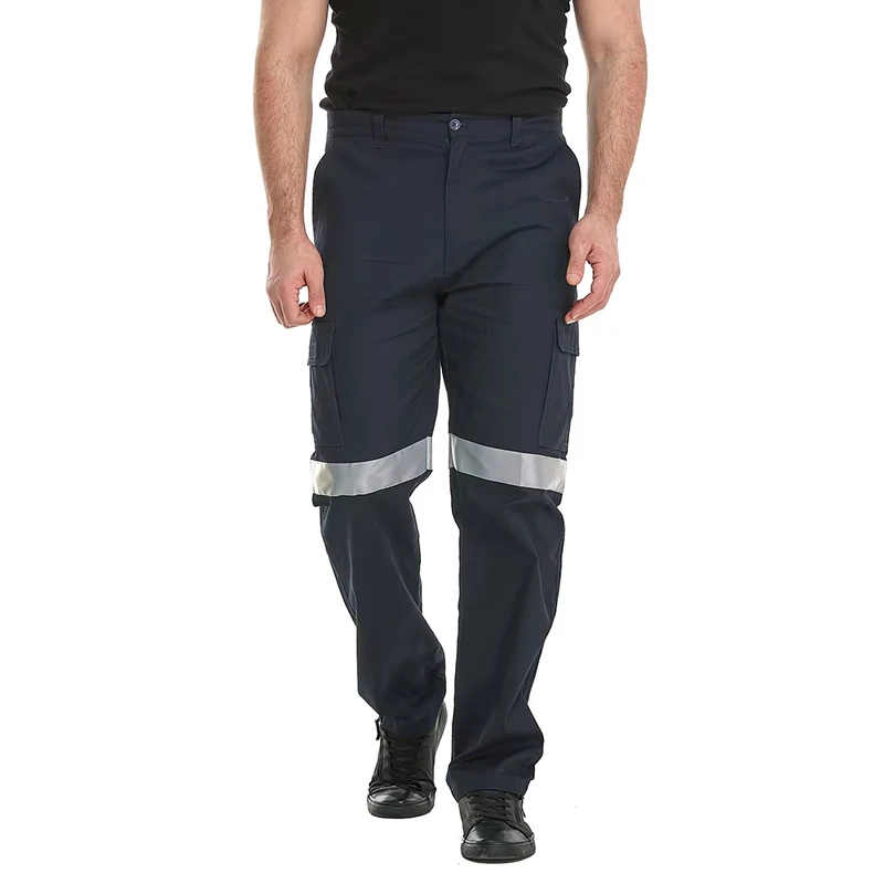 Hi Vis Water and Oil Proof Finish Workwear High Visibility Cargo Pockets FR Work Pants for Men