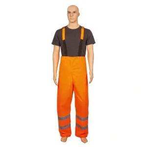 Hi Vis Waterproof Breathable Safety Pants EN 343 3 1 Certified ANSI Class 2 with Customized Logo for Construction