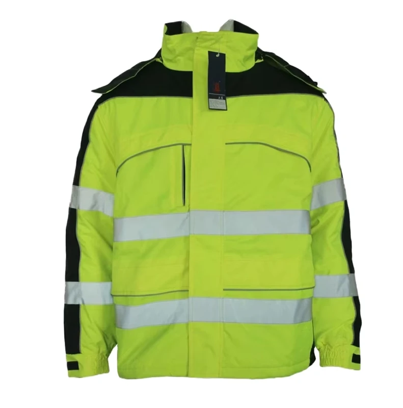 Hi Vis Waterproof Flame Retardant Winter Work Clothing for Men