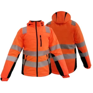 Hi Vis Waterproof Winter Warm Workwear Jacket Reflective Safety Construction Jacket Men’s Reflective Safety Clothing