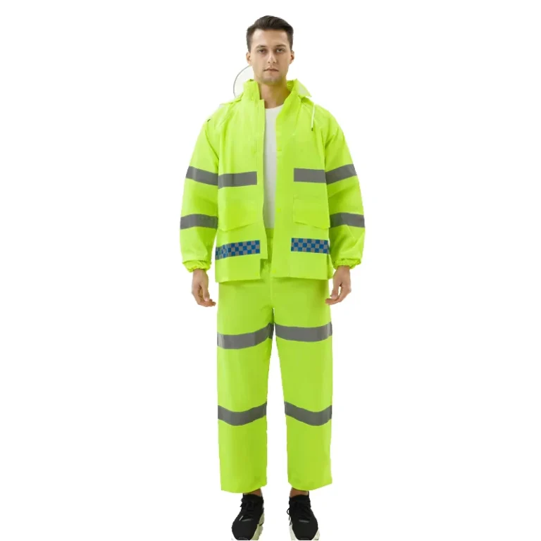 Hi-Vis-Waterproof-Workwear-Rain-Jacket-with-Pant-Reflective-Safety-Clothing-for-Travel-and-Hiking-Windproof-Hoodie-and-Pants