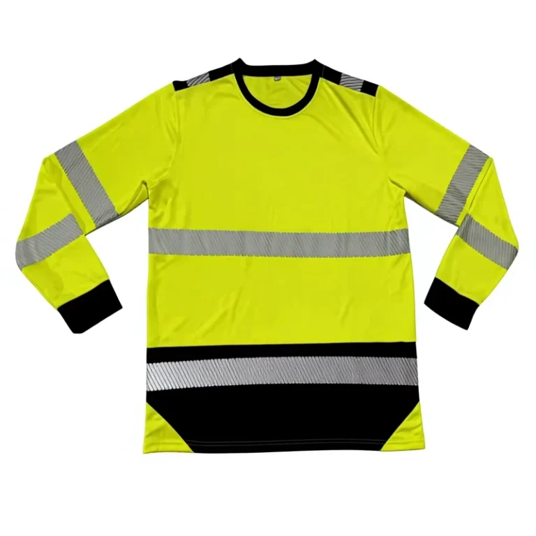 Hi-Vis-Winter-Workwear-Safety-Jackets-Waterproof-Outdoor-Construction-Polyester-ANSI-Class-1-High-Visibility-Reflective-T-shirt