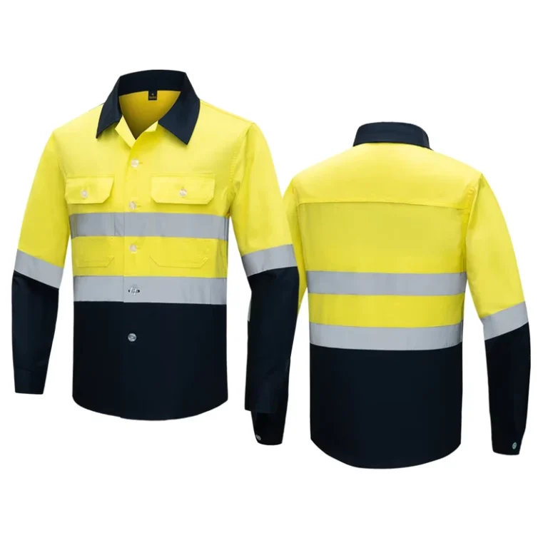 Hi-Vis-Work-Shirt-Summer-Breathable-Work-Clothes-Jacket-Reflective-Strips-Air-Vent-Work-Jacket-High-Visibility-Uniforms
