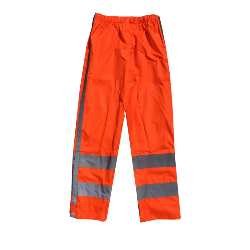Hi Vis Working Men Workwear Work Trousers Security Reflective Safety Waterproof Pants