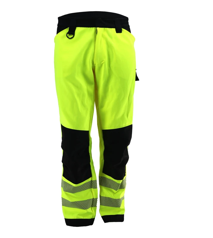 Hi Vis Workwear Double Knee Work Pants for Men Building Safety Cargo Reflector Work Pants for Electricians