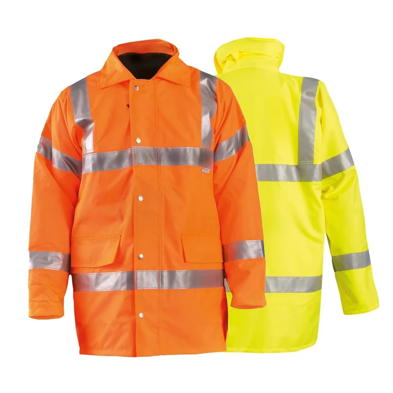 Hi Vis Workwear Mechanical Industrial Engineer Mining Building Construction Coat High Visibility Winter Reflective Safety Jacket