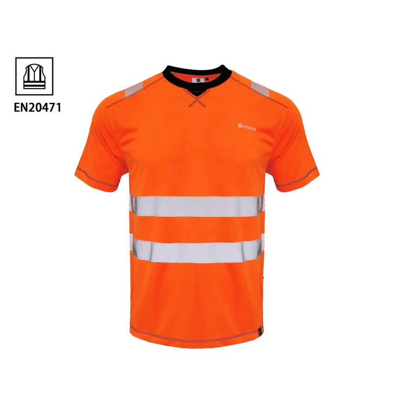 Hi Vis Workwear Recycled Eyebird Polo Short Sleeve Safety t Shirt