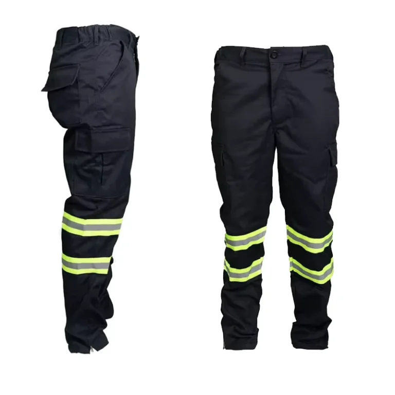Hi-Vis-Workwear-Visibility-Pants-Hi-vis-Safety-Trousers-Reflective-Working-Heavy-Duty-Cargo-Twill-Pants-with-Reflective-Tape