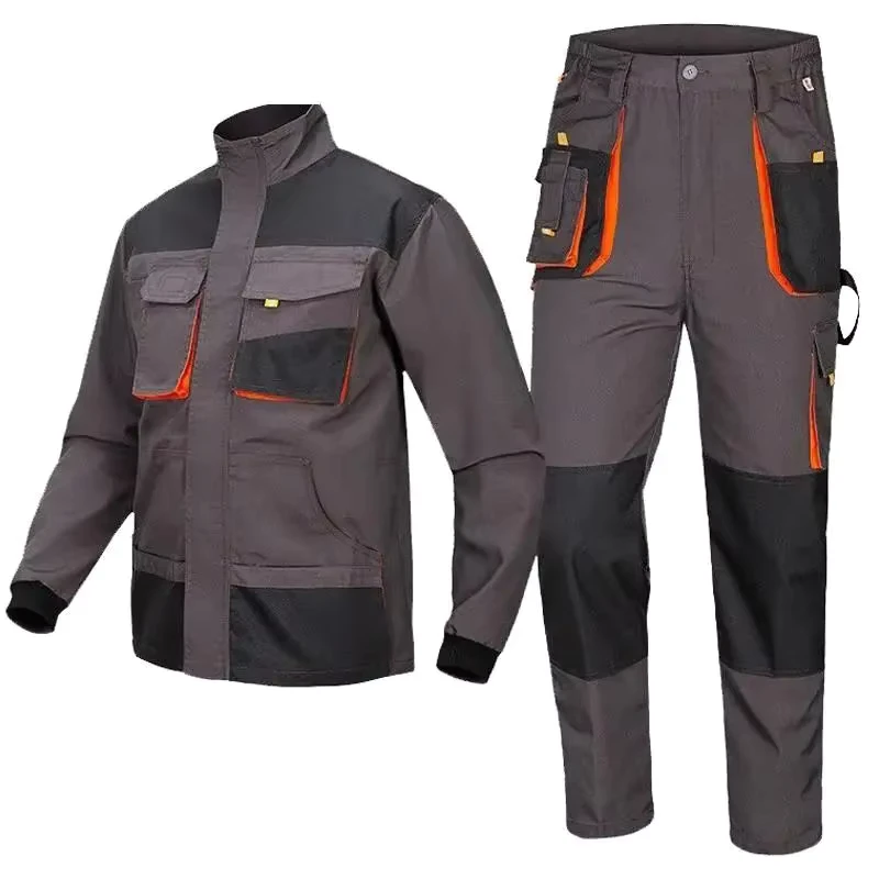 Hi Vis Workwear Work Clothes Construction High Wear Jacket Uniform Working for Men Overalls Industrial Safety Reflective Clothes