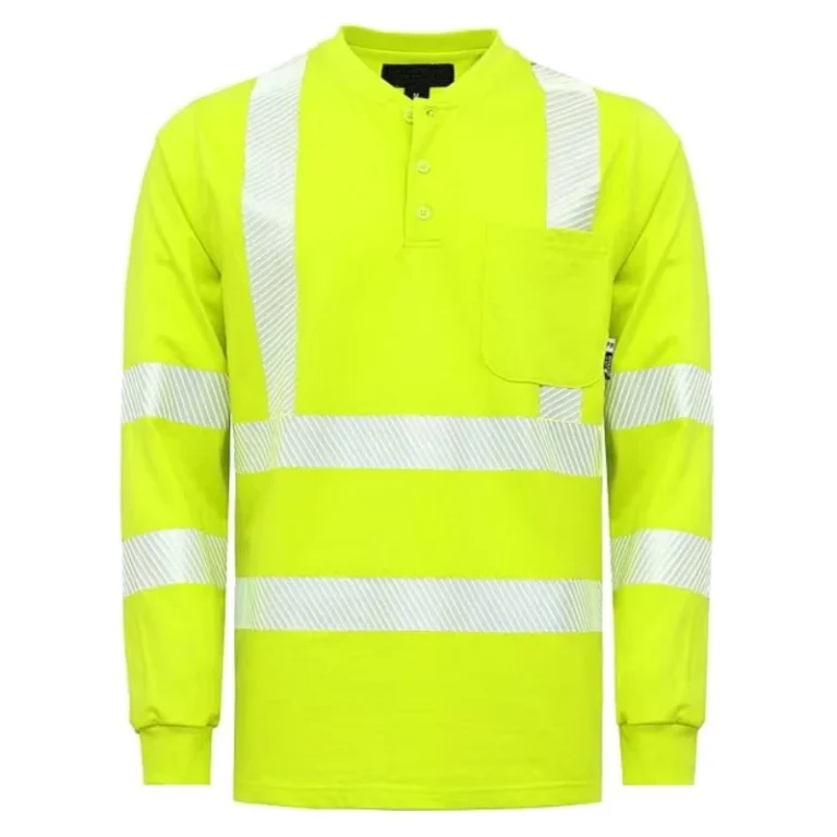 Hi-Vis-Workwear-with-Reflective-Stripe-High-Visibility-Fire-Resistant-Henley-Shirts