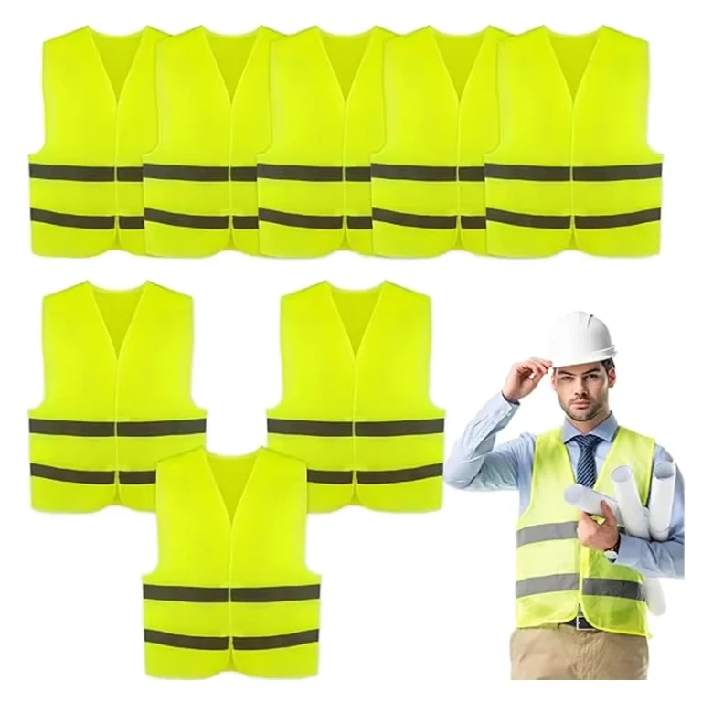 Hi-Vis-Yellow-Reflective-Safety-Vest-120g-Without-Zipper