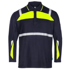 Hi Visibility FR Garments Reflective ARC Protection Long Sleeve Polo Shirt