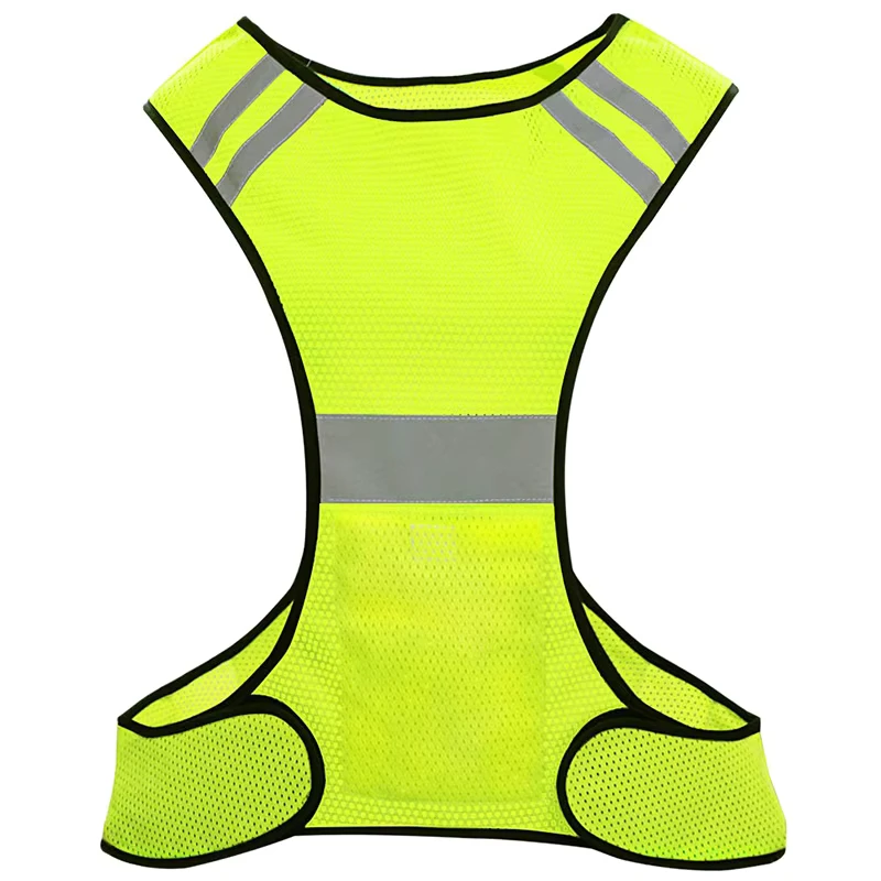 Hi Viz Safety Reflective Vest Running Vest Cycling Vest Chalecos De Seguridad with Phone Holder