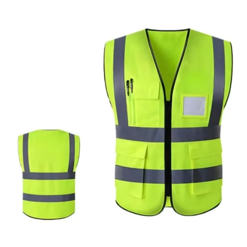 Hi-Viz Security Uniform Reflective Vest with Reflector Tape