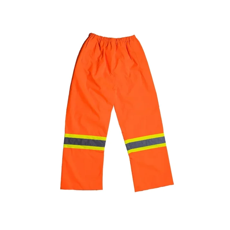 Hi-vis-Fluorescent-Reflective-Oxford-Pants-Waterproof-Roadway-Safety-Rainwear-Traffic-Warning-Rain-Trousers