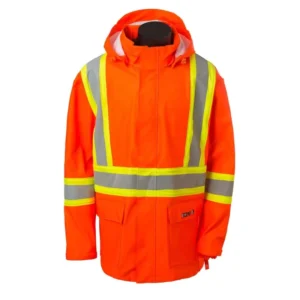 Hi vis Reflective Rain Suit Waterproof 3 in 1 Safety Rainwear Suit Raincoat and Bib Pant FR & ARC rate Safety Workwear