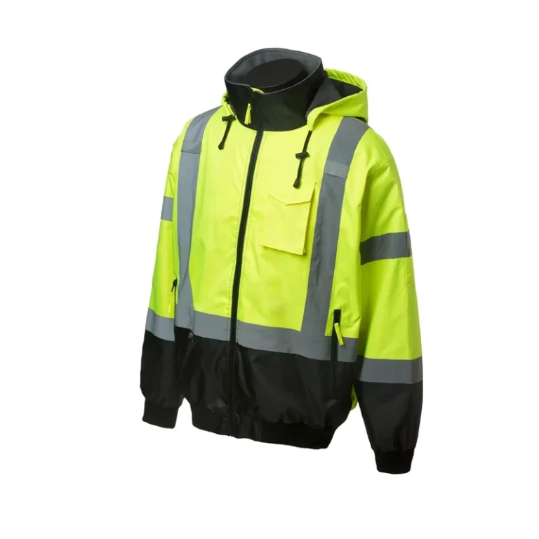 Hi-vis-Winter-Reflective-Safety-Clothing-Oxford-PU-Coating-Insulated-Traffic-Jacket-Waterproof-Safety-Bomber-Jacket