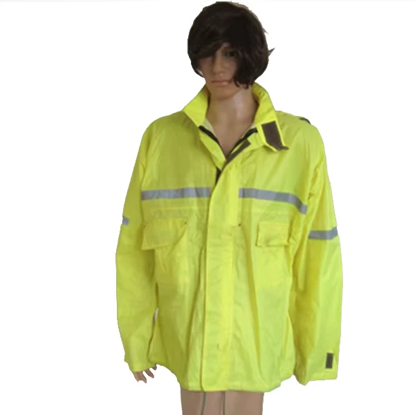 HiVisible Safety Jacket 100 Polyester Waterproof Raincoat