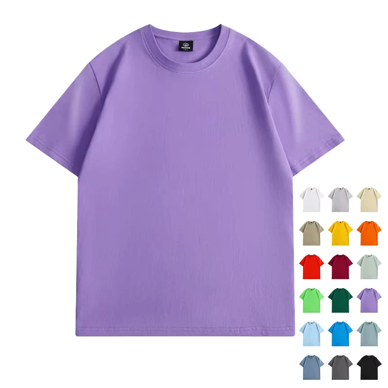 High Def Custom 100% Cotton Blank t Shirt DTG Printing Embroidery Man's Summer t Shirts Anti Odor Print on Demand Men's T shirts