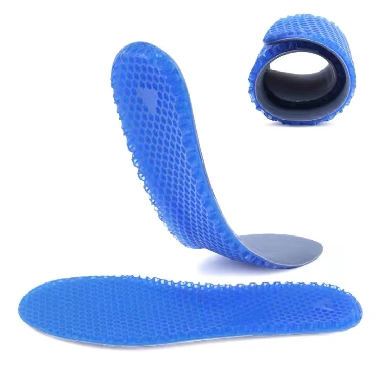 High-Elastic-Shock-Absorption-Foot-Protection-Honeycomb-Heel-Eva-Silica-Silicone-Gel-Insoles-for-Shoes