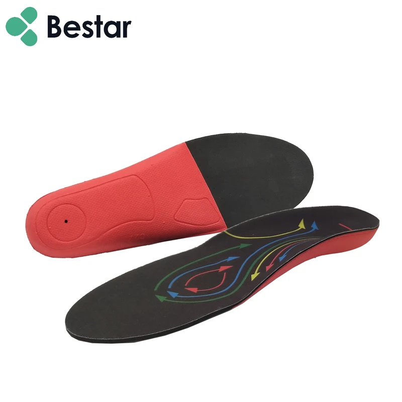 High Medium Low Arch Support Orthotic Shoe Insoles EVA Printing Fabric Unisex CE