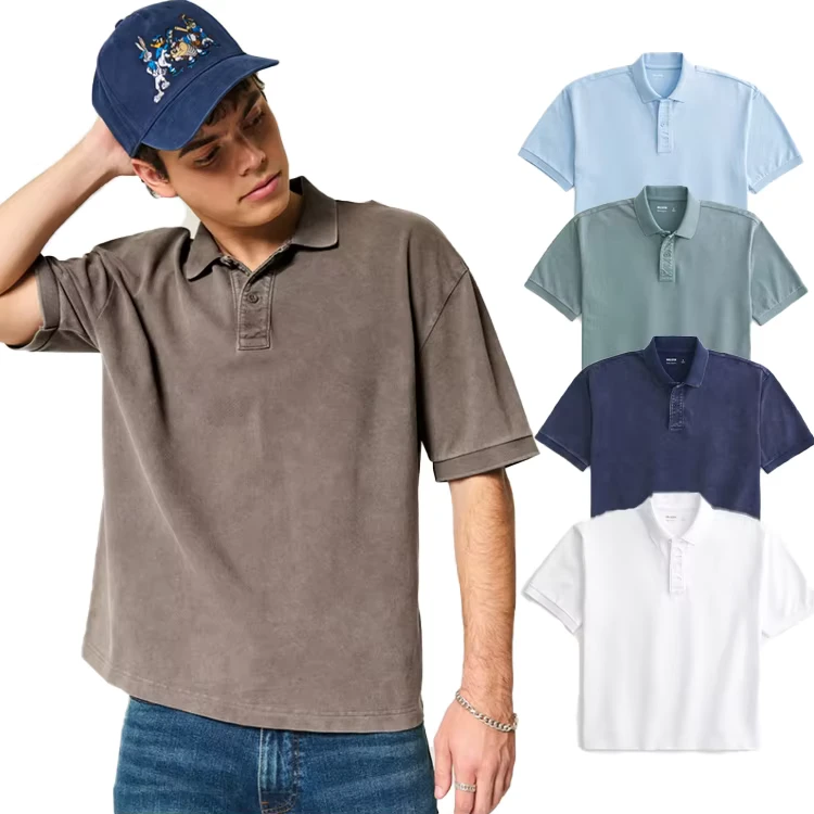 High-Quality-100-Cotton-Mens-Polo-Shirts-Blank-Solid-Color-Breathable-Cotton-Polo-T-shirt-Men-Wash-Distressed-Golf-Polo-Shirt