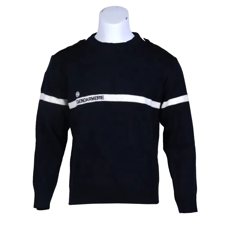 High Quality 100% Wool Gendarmerie Pullover Sweater
