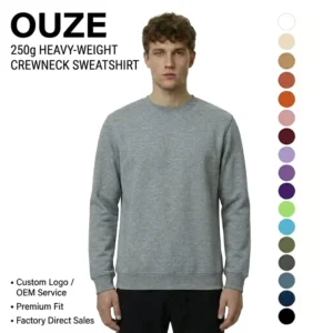 High Quality 250gsm Tee Custom Logo Cotton Solid Color Men’s Long Sleeve T shirt Loose Thick Base Tshirt For Men