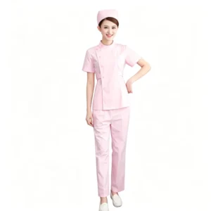 High Quality Breathable Cotton ODM Printed Airuiya Custom Logo Nurse Uniform Dress Medical Hospital Workwear Women Four Seasons