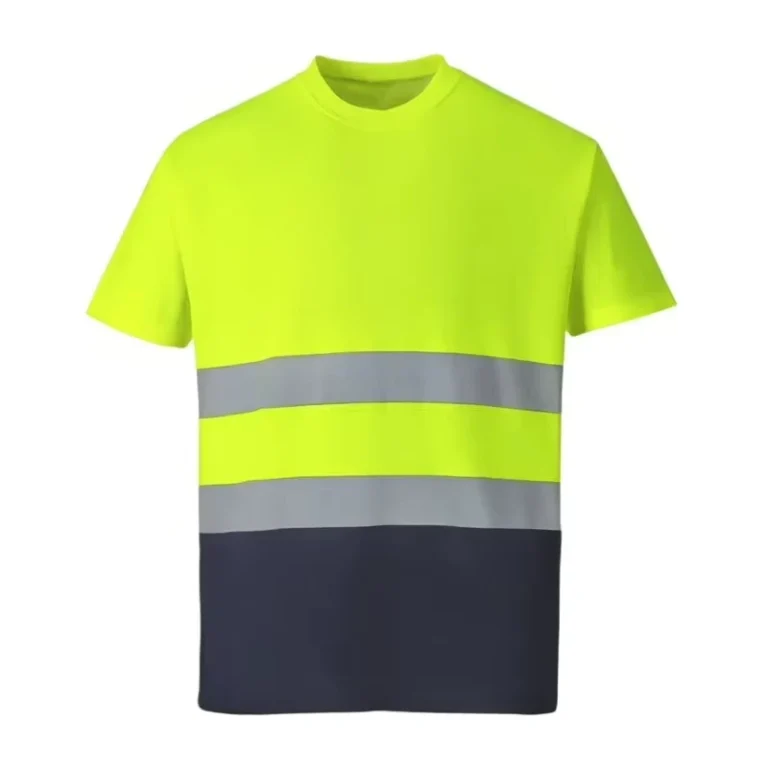 High-Quality-Breathable-Short-Sleeve-Hi-Vis-Work-T-Shirt-High-Visibility-Reflective-Work-Shirt