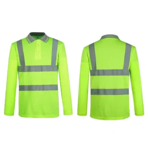 High Quality Custom Long Sleeve Polo T Shirt Quick Drying and Low Price Most Popular Reflective Safety Clothing