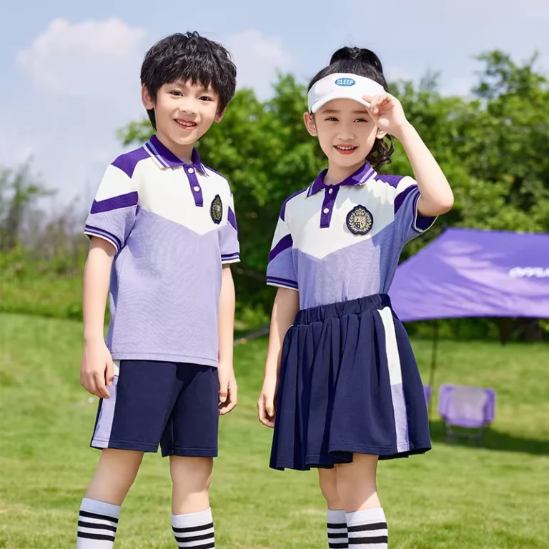 High-Quality-Custom-Unisex-Summer-School-Uniform-for-Primary-School-Middle-School-Children-Casual-Suits